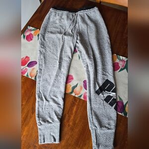 PINK Victoria's Secret Gray Logo Jogger Sweatpants